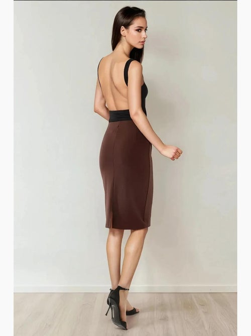 Jupe midi moulante taille haute hiccup - Kiabi Jupe midi moulante taille haute hiccup - Kiabi
