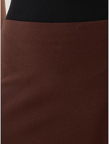 Jupe midi moulante taille haute