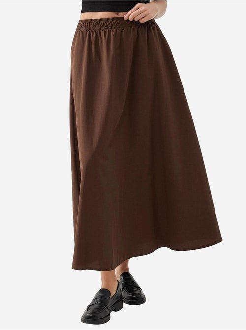 Jupe midi taille haute avec élastique busem - Kiabi Jupe midi taille haute avec élastique busem - Kiabi