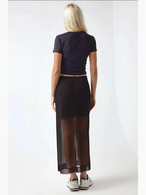 Jupe midi taille haute en dentelle collection pika hiccup - Kiabi Jupe midi taille haute en dentelle collection pika hiccup - Kiabi