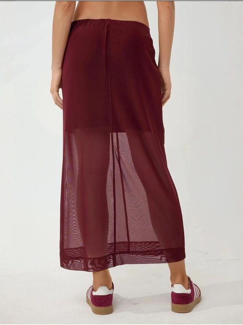 Jupe midi taille haute en dentelle collection pika - Kiabi Jupe midi taille haute en dentelle collection pika - Kiabi