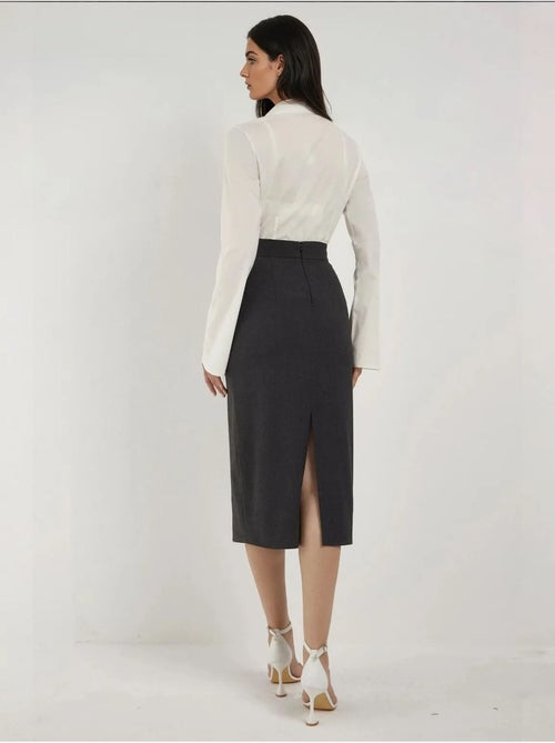 Jupe midi taille haute - Kiabi Jupe midi taille haute - Kiabi