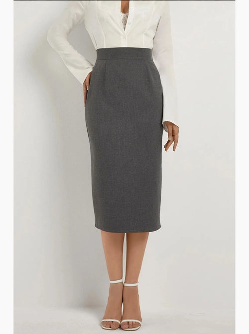 Jupe midi taille haute hiccup - Kiabi Jupe midi taille haute hiccup - Kiabi