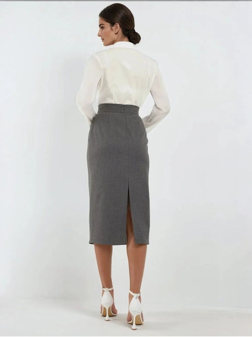 Jupe midi taille haute hiccup - Kiabi Jupe midi taille haute hiccup - Kiabi