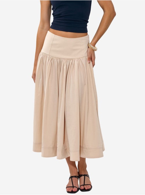 Jupe midi trapèze à taille haute busem - Kiabi