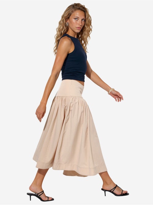 Jupe midi trapèze à taille haute busem - Kiabi