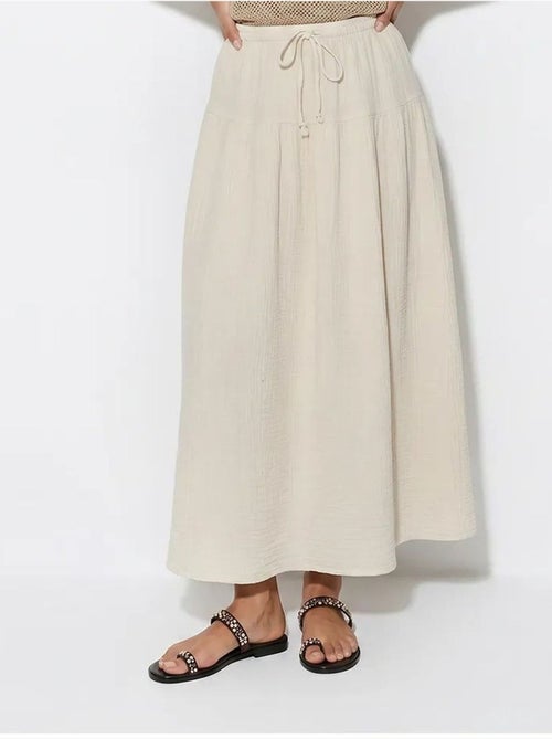 Jupe midi trapèze à taille haute lucci - Kiabi Jupe midi trapèze à taille haute lucci - Kiabi
