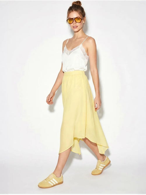 Jupe midi trapèze à taille haute lucci - Kiabi Jupe midi trapèze à taille haute lucci - Kiabi