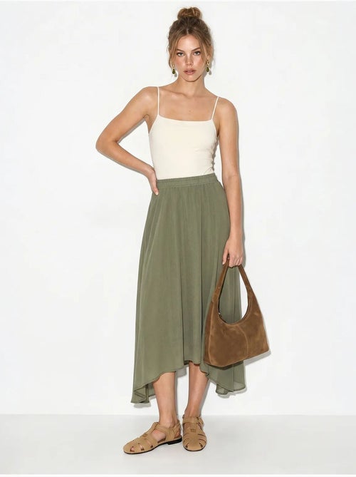 Jupe midi trapèze à taille haute lucci - Kiabi Jupe midi trapèze à taille haute lucci - Kiabi