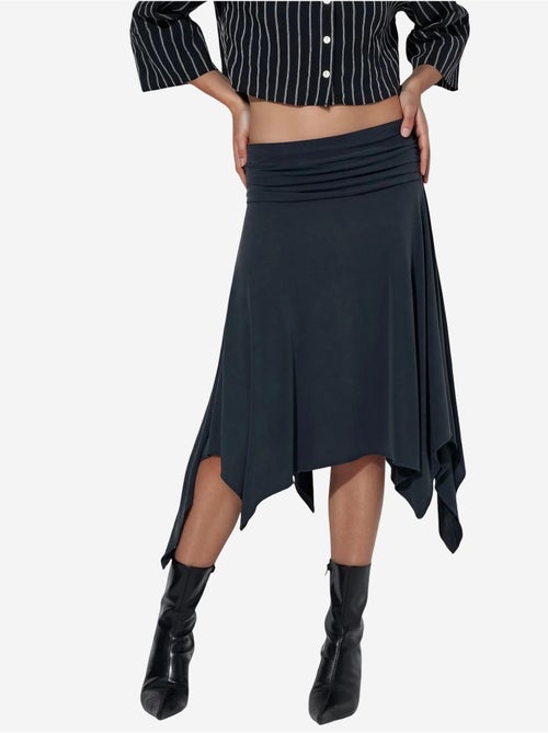 Jupe midi trapèze taille haute busem - Kiabi Jupe midi trapèze taille haute busem - Kiabi