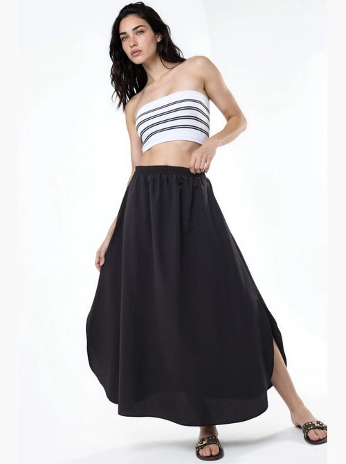 Jupe midi trapèze taille haute busem - Kiabi Jupe midi trapèze taille haute busem - Kiabi