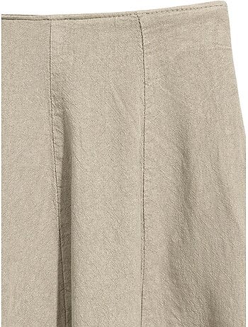 Jupe midi trapèze taille haute mixray