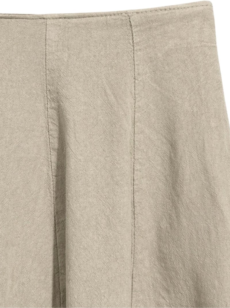 Jupe midi trapèze taille haute mixray Beige argile - Kiabi