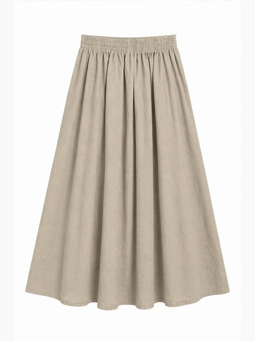 Jupe midi trapèze taille haute mixray - Kiabi
