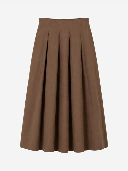 Jupe midi trapèze taille haute mixray - Kiabi Jupe midi trapèze taille haute mixray - Kiabi
