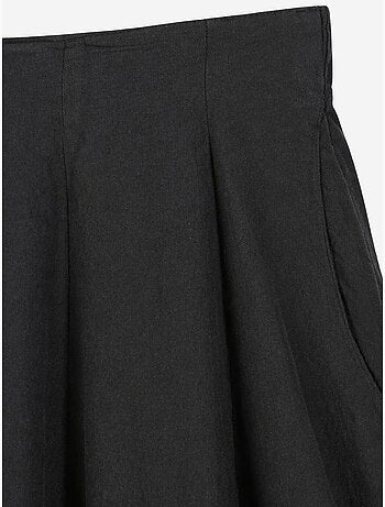 Jupe midi trapèze taille haute mixray