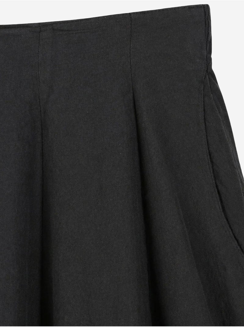 Jupe midi trapèze taille haute mixray Noir - Kiabi