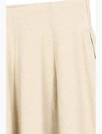 Jupe midi trapèze taille haute mixray