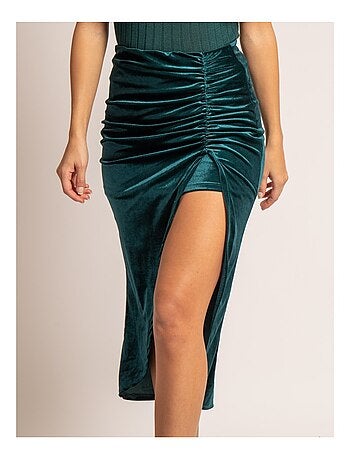 Jupe midi velours XESTOR