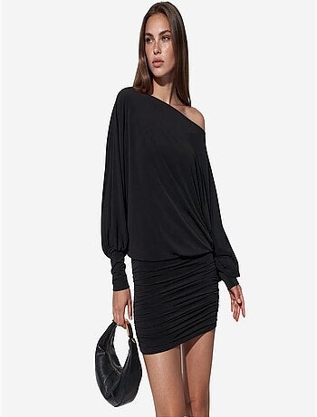 Jupe mini en mélange de coton busem