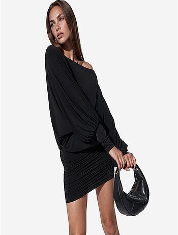 Jupe mini en mélange de coton busem