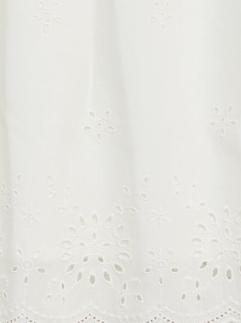 Jupe motifs dentelle blanc - Kiabi
