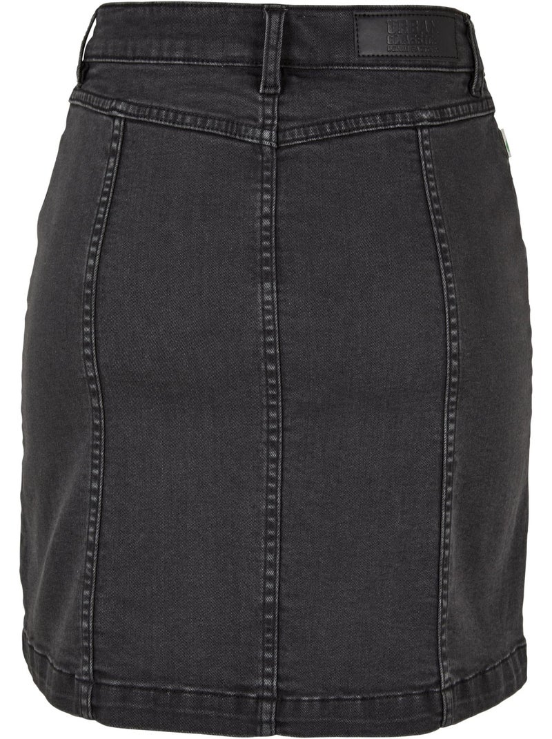 Jupe motif/style à bouton - urban classics Noir - Kiabi