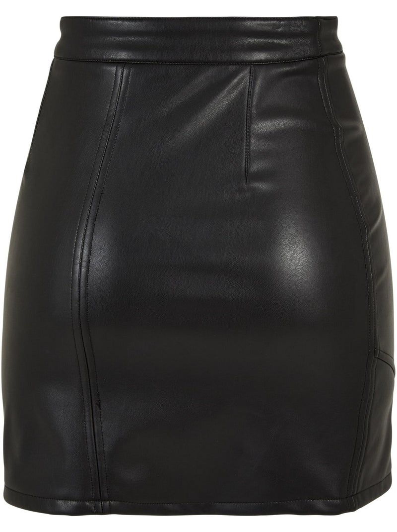Jupe motif/style motard - urban classics Noir - Kiabi