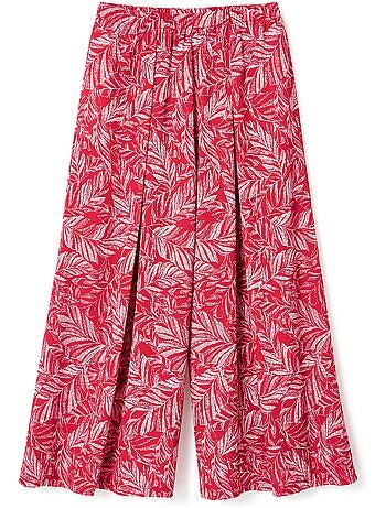 Jupe pantalon avec taille élastiquée - Afibel