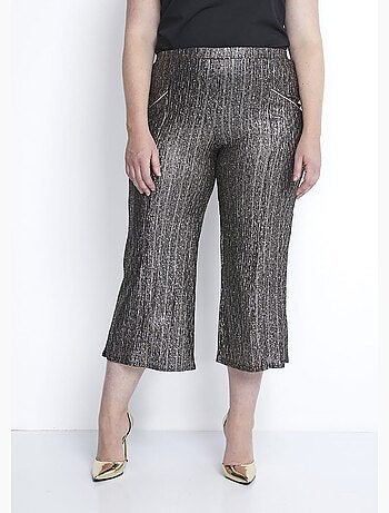 Jupe-pantalon taille élastiquée en maille - Afibel
