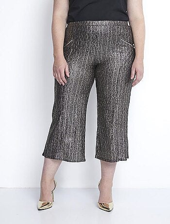 Jupe-pantalon taille élastiquée en maille