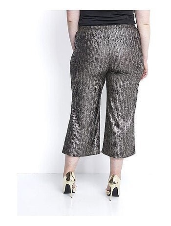 Jupe-pantalon taille élastiquée en maille