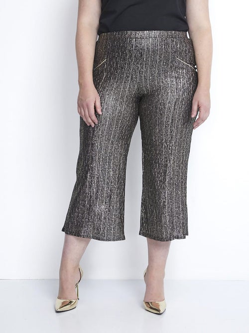 Jupe-pantalon taille élastiquée en maille - Kiabi