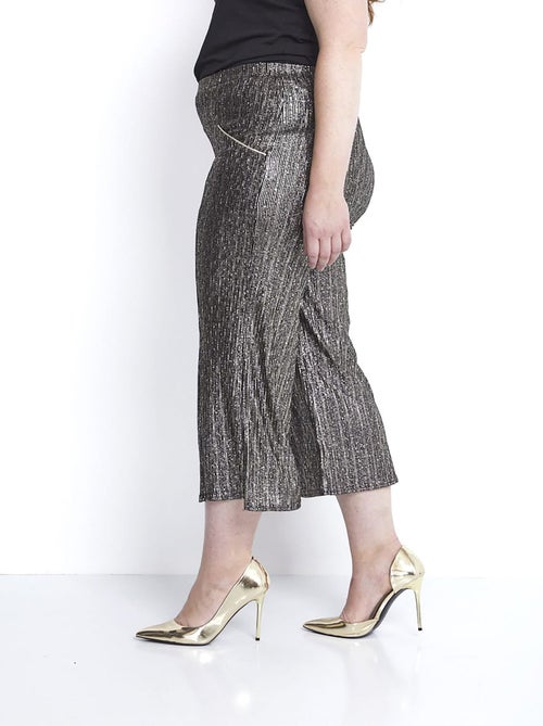 Jupe-pantalon taille élastiquée en maille - Kiabi