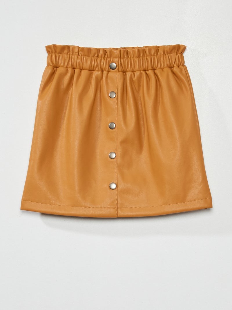 Jupe paperbag Marron - Kiabi