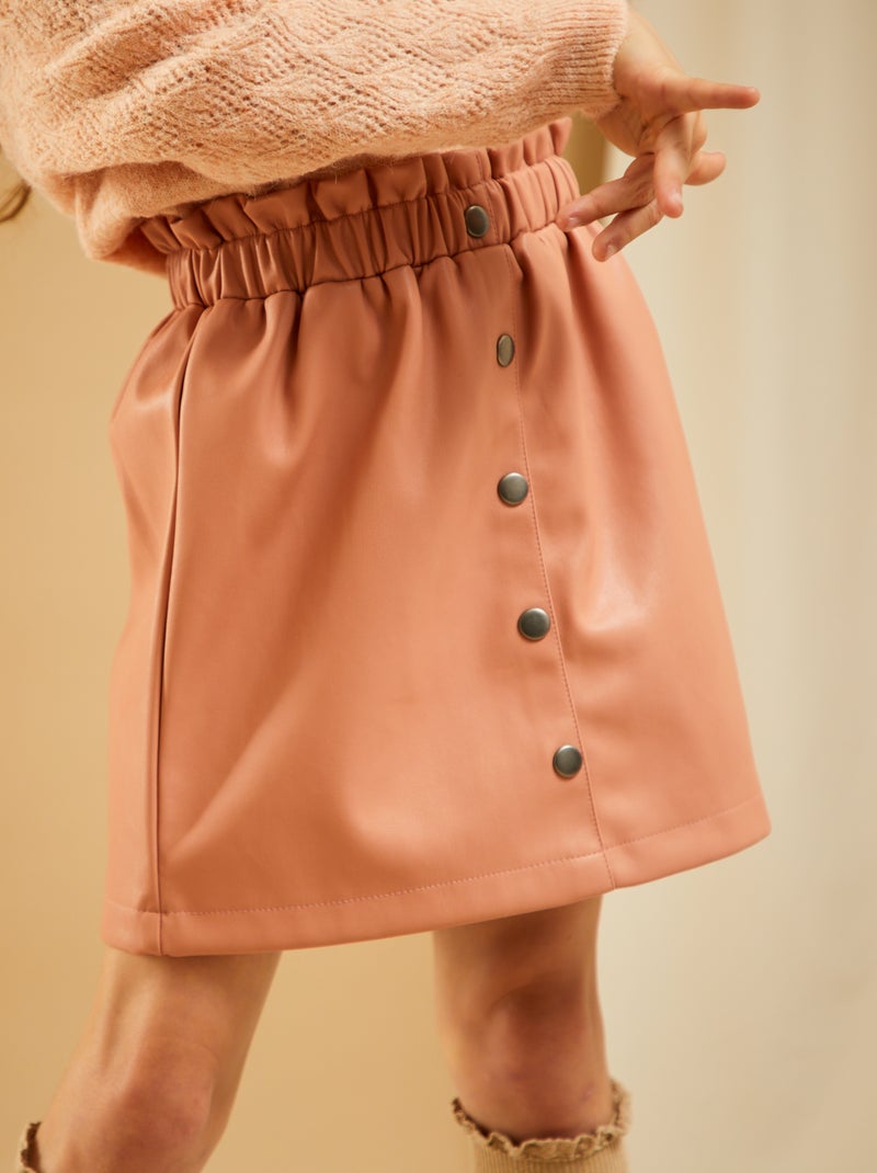 Jupe paperbag rose - Kiabi