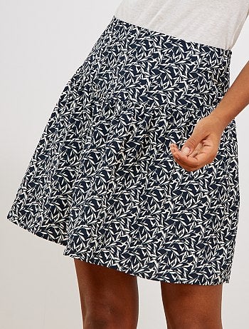 Jupe patineuse avec poches - Kiabi