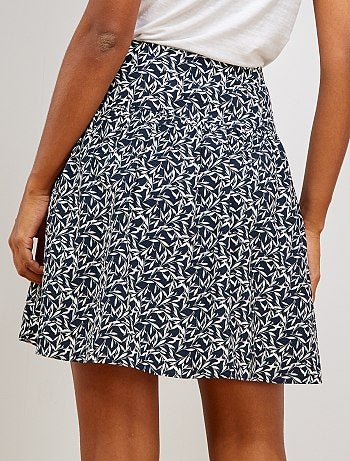 Jupe patineuse avec poches - Kiabi