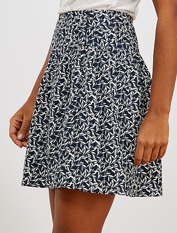 Jupe patineuse avec poches - Kiabi