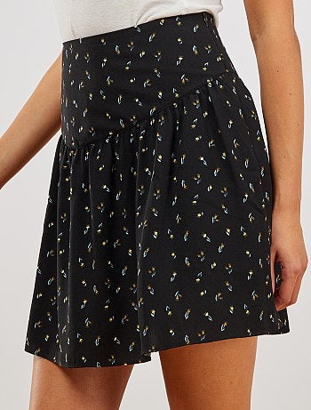 Jupe patineuse avec poches - Kiabi