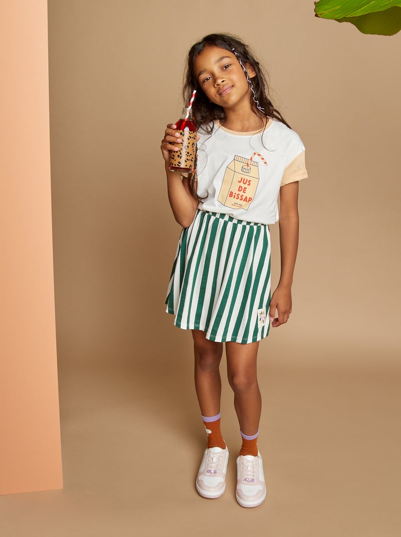 Jupe patineuse en jersey X Taxi Brousse VERT - Kiabi
