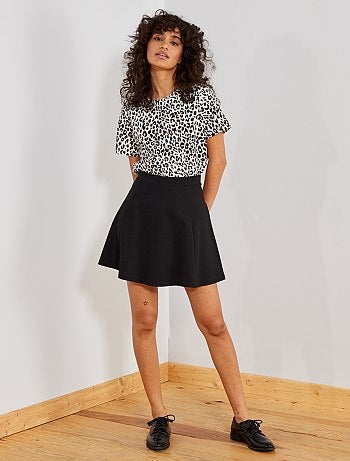 Jupe patineuse unie 'JDY' - Kiabi