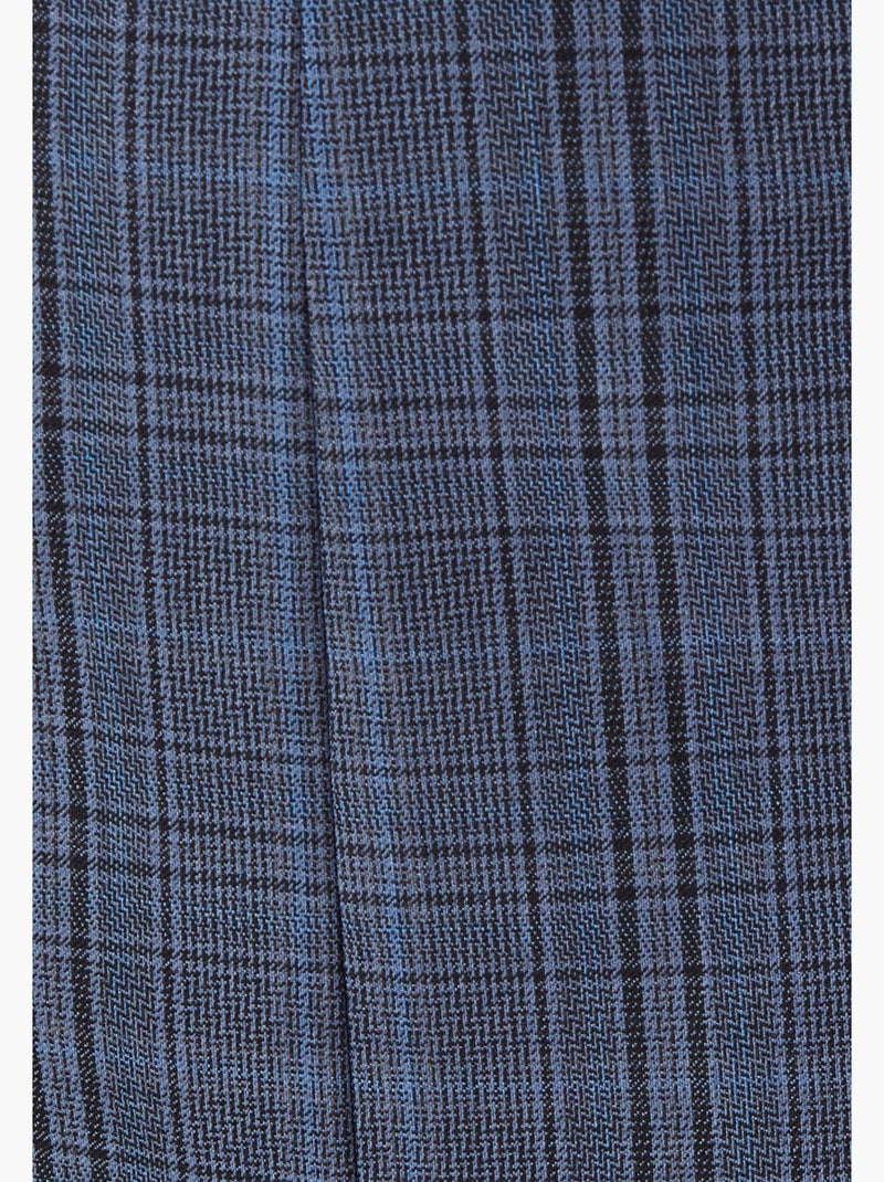 Jupe pli creux mélange laine bi-stretch - Damart Bleu - Kiabi