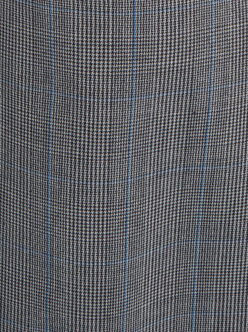 Jupe pli creux mélange laine bi-stretch - Damart Gris - Kiabi