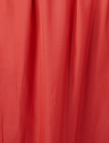 Jupe plissée aspect froissé satinée - Damart