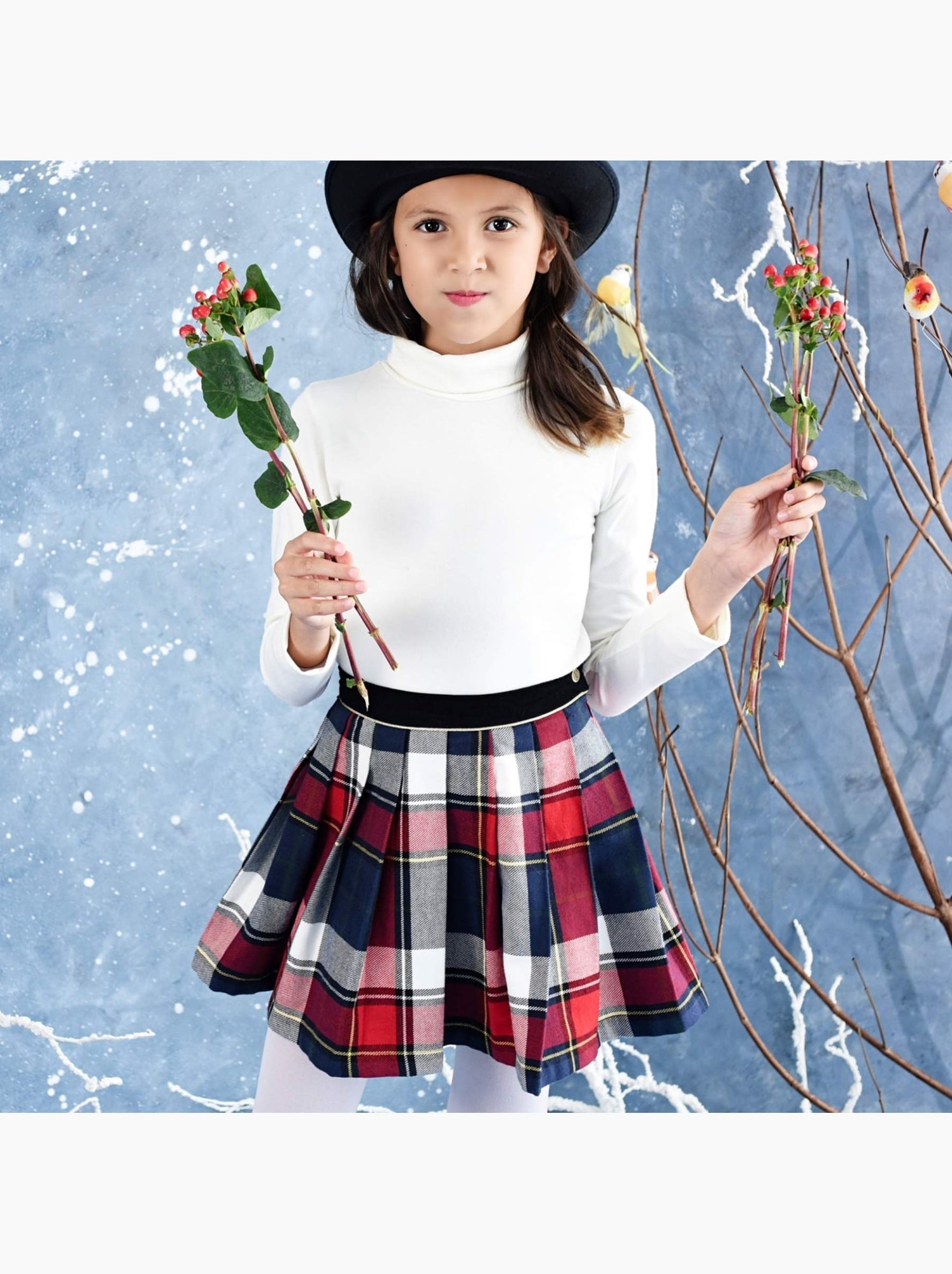 Jupe Mi-longue Plissée à Carreaux Tartan Rouge Et Vert Viyella - Femme UK 18 (laine) - Occasion