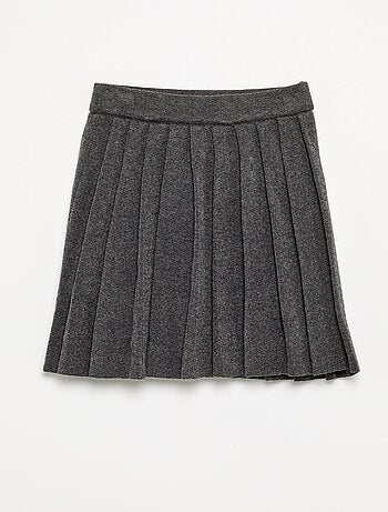 Jupe plissée en maille compacte