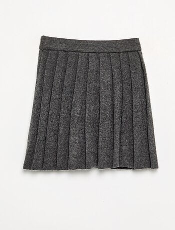 Jupe plissée en maille compacte
