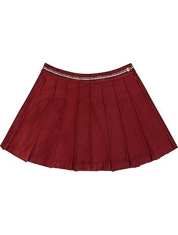 Jupe Plissée Fille Coton Gabardine LONDON - La Faute à Voltaire