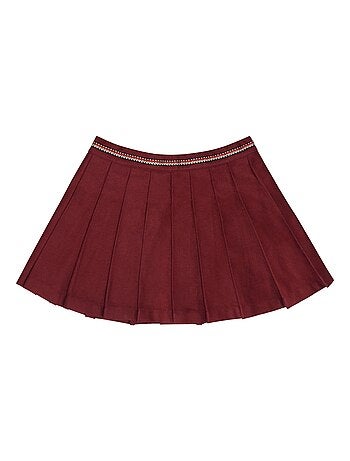 Jupe Plissée Fille Coton Gabardine LONDON - La Faute à Voltaire